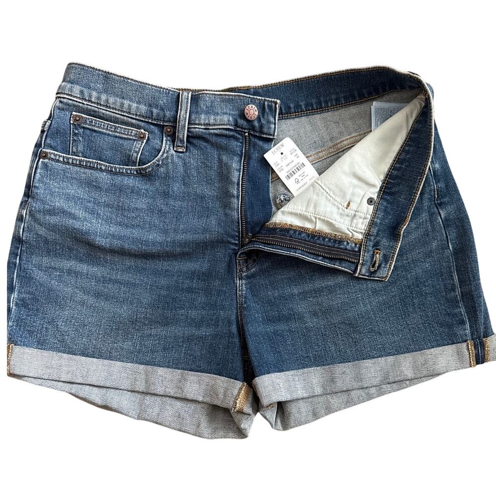 J. Crew Classic Denim Shorts in Dark Pacific Blue Wash Size 30 - Picture 5 of 9